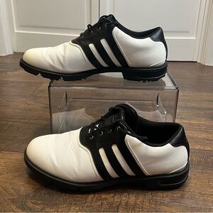 Adidas 2004 Z-Traxion Torsion System Stripe Black/White Golf Shoes Size Mens 9.5